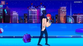 Cute Anime Babe Seduces in Short Sleeve Rashguard for Erotic Fun