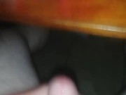 Huge cumshot at the desk