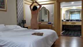 Sissy Slut Michelle Morning Wake-up in Bangkok Hotel and Web Show