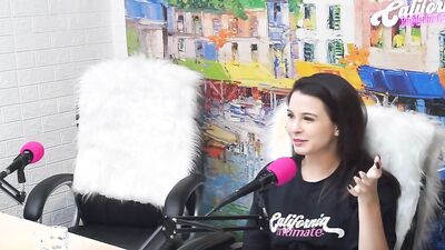 Flavia Oliver Performs Oral Sex On Natasha Steffens During The Recording Of The California Podcast