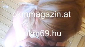 Vicky Wilfing blowjob in sauna