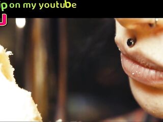 BANANA ASMR - FREE Youtube channel + Film by: Lily Lu / Model: Anuskatzz + Em / Tattoo ink SFW