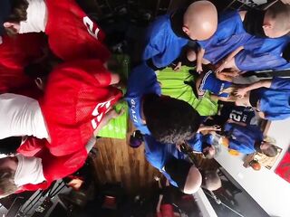 360 BTS Cheerleaders vs Football Team Group-sex