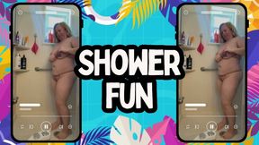 Shower time perving