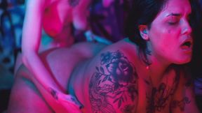 foot fetish & strap-on fucking