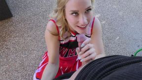 Kasey Miller Uses Cheerleading Practice to Get Some Cock