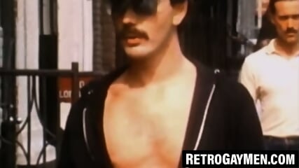 Vintage homo gets intensely bred after sloppy blowjob