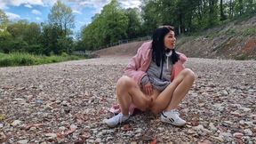 Outdoors Naked and Pissing in Public Compilation