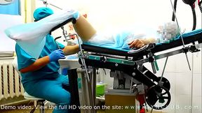 Orgasm on gyno chair