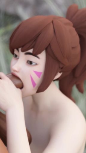 Fggb D.va Giving Pharah a Blowjob