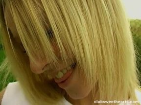 Lesley Masturbates in the Back Yard