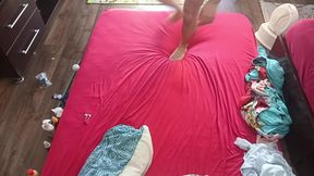 Amateur wife blowjob. I cum on wife&#039;s tits.