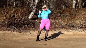 Sexy outfit for spring walk