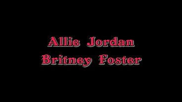 Britney Foster and Allie Jordan Lesbian Pussy Play