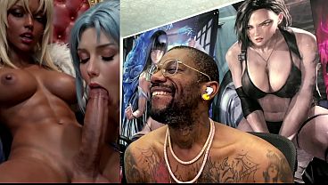 Transgender BBC Queen Getting Her Hard Goon Cock Deepthroated By A Cute Cock Whore, AI Generated