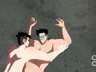 2 Perspired Gym Hunks Having Intensive Post-Workout Sex