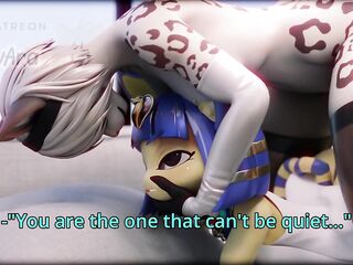 Ankha get the entire 2B wang in her mouth
