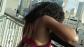 Hot Latina gets fucked in bathroom