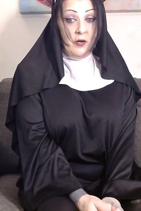 Bible Study Nun Catches You Jerking off Scolding Humiliation