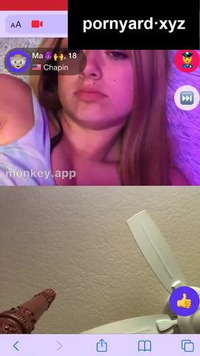Chatty teen gets caught on webcam in homemade clip