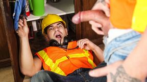 Beefy Damien Stone Turns Tattooed Theo Ross from Str8 toGay