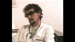 Vintage brunette sucks big cock while getting her classic twat fucked