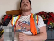Blue collar ginger jerks off