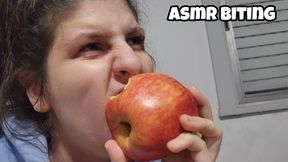 Crispy Apple ASMR Devour - Loud Juicy Bites & Chewing