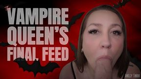 Vampire Queen's Final Feed | Immortal vampiress Harley Taboo drained by guard's excessive feeding gives reluctant blowjob and begs for mercy before being betrayed and staked with Vampire Fantasy, Role Reversal Dom to Sub and POV Blowjob HD MP4