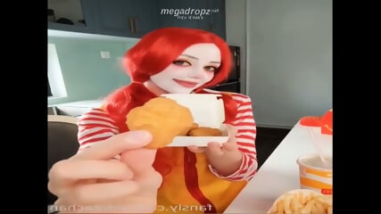 Youraldora Masturbates In McDonalds Cosplay