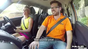 Smalltit Driving Babe Fucks Her Instructor In Cowgirl Pose