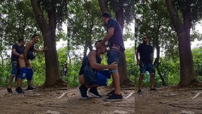 casado arrombando meu cu na trilha do parque
