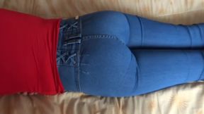 Watch My Wife Masturbating, She Moans with Pleasure and Asks to Be Fucked in the Ass