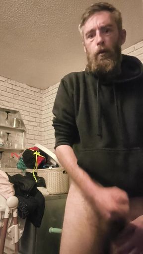 Wanking My Big Hard Dick and Smoking 2 Cigs