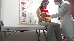 Busty Latina nurse gets a raw, rough pound from the doctor in the exam room