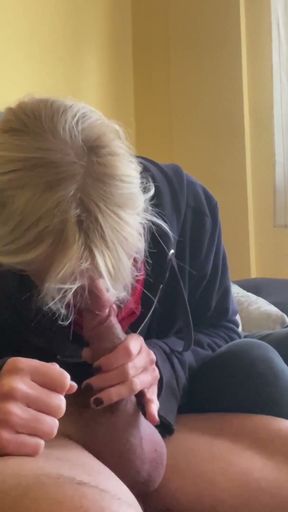 BLOWJOB COMPILATION OF LITTLE BLONDE - HOT SPANISH MILF   Clip 3