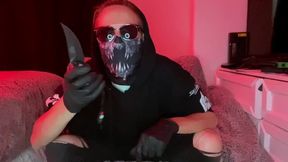 Knife play home invader