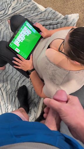 Surprised again by my stepson&#039;s unexpected cumshot mad reaction   Clip 1