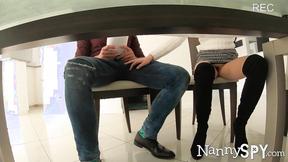 ”NannySpy: Teasing Nanny Chick Cadey Mercury Caught Masturbating”