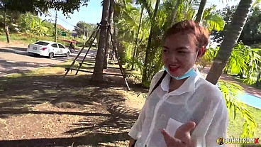 JohnTronX- picked up innocent Asian Teen and end up creampie her in my room