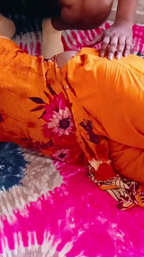 indian bangalore girl small boob massage   Clip 1