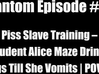 Fantom Piddle Ritual - Belgian Teen Alice Maze Drinks Each Drop
