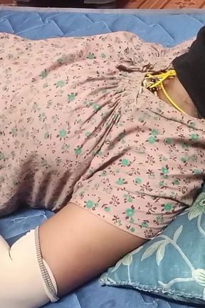 Tamil Girl Hot Nipple Feeding with Ice Cream &amp;milk