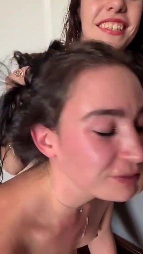 Femdom, dildo gag, deepthroat training   Clip 1