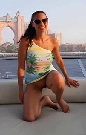 Prostitute Alisa Korzh on the yacht - 2020