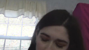 Slinky Anna Creaming Her Tits With Warm Cumshot