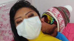 Horny woman fucks the vegetable man - homemade amateur