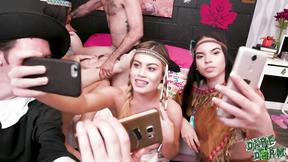 ”This is a wild Thanksgiving party fuck”