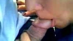 Latina street hooker with charming eyes gives me head outdoors