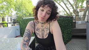 Spraying my friend's face with hot cum